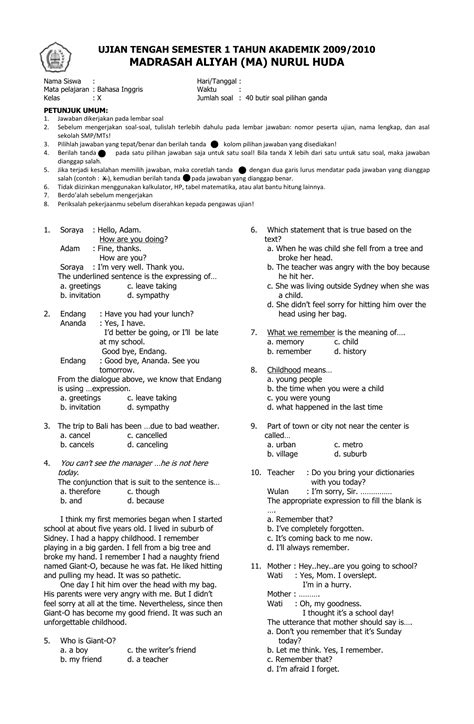 Latihan Soal Bahasa Inggris Kelas 9 Procedure | Materi Soal