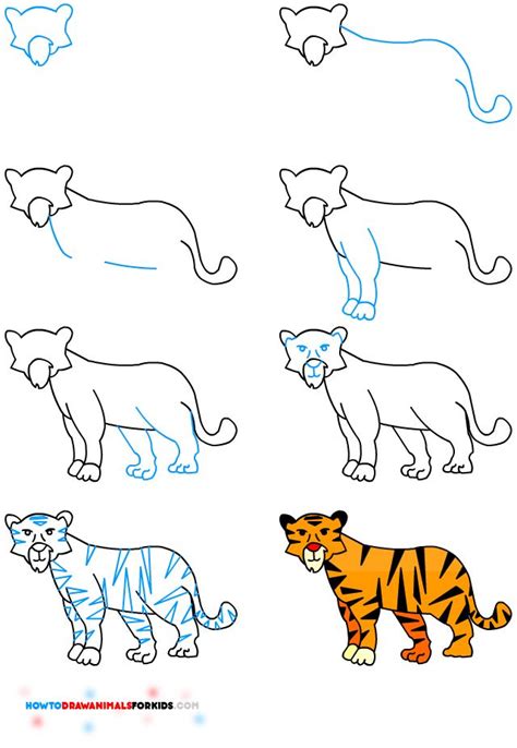 Would you like to draw a ferociously adorable baby tiger? How to Draw A Tiger for Kids | Origami/ Paper Crafts | Pinterest | Restaurant, Dolphins and For kids