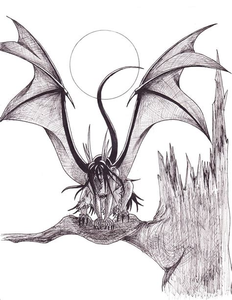 Half Human Half Dragon On Pen Art Fantasy Creatures Sketches