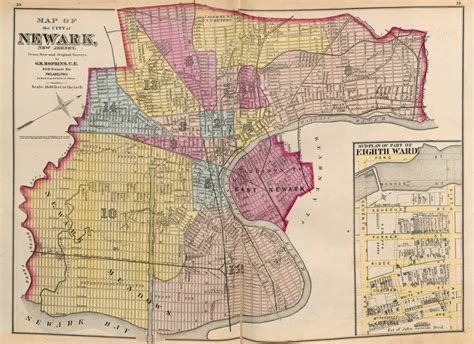 Newark Map 1873 The Visual History