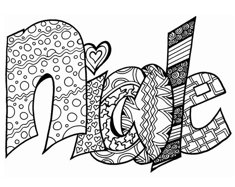 Printable Name Coloring Pages