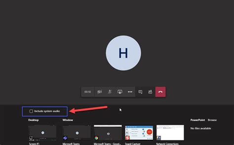 You can share your entire desktop which will show the other participants exactly what you're doing even if you switch windows, or you can choose to share just a specific app. How To Share System Audio In Teams Screen Share ...