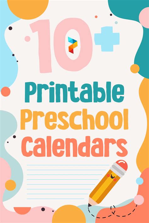 10 Best Free Printable Preschool Calendars Pdf For Free At Printablee