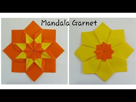 The units are fairly easy to fold and the assembled origami is pretty. Origami: Mandala Garnet (fácil) - YouTube
