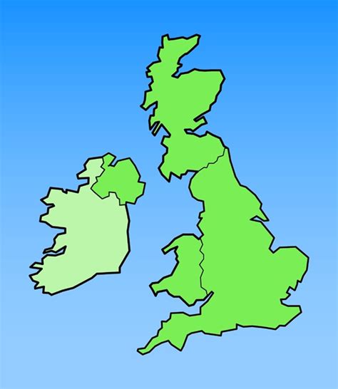 Blank Map Of United Kingdom Stock Images