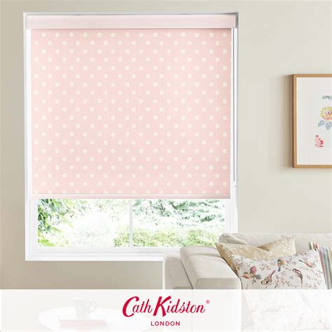 Cath Kidston Button Spot Pink Roller Blind Carpet Right Curtains And