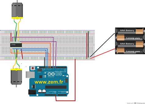 Arduino Contrôler des moteurs DC avec le composant L D ZeM geekeries en tout genre