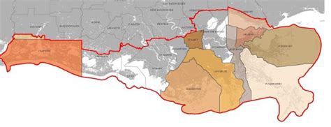 Louisiana Coastal Zone Map