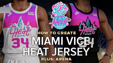Nba 2k Miami Heat Vice Retro Jersey And Arena Tutorial Youtube
