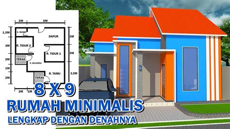 Desain Rumah Minimalism Ukuran X Lengkap Dengan Denahnya Youtube