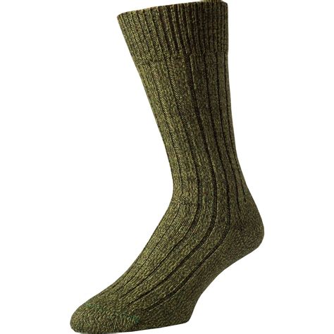 Green Marl Country Sock Mens Country Clothing Cordings