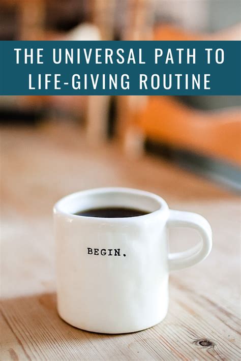 The Universal Path To Life Giving Routine In 2020 Healthy Morning