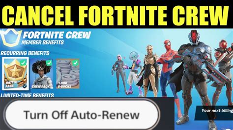 How To Cancel Fortnite Crew Subscription Chapter 3 Ps4ps5xboxpc
