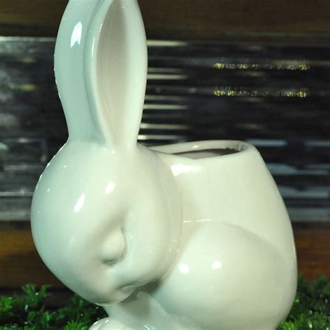 Ceramic Rabbit Planter Ceramics Planters Vintage Finds