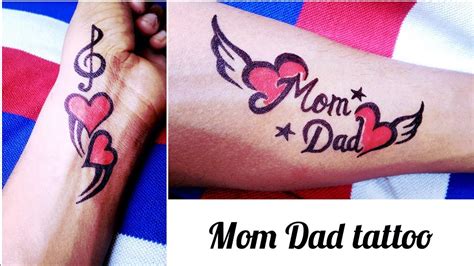 Top 53 Mom Dad Tattoo Heartbeat Incdgdbentre