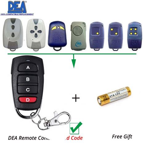 Gate Hand Remote Control 4 Button Fixed Code Remote Cloneduplicator