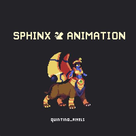 Artstation Sphinx Pixel Art Animation