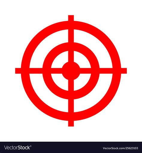 Target Aim Icon Symbol Cross Sign Royalty Free Vector