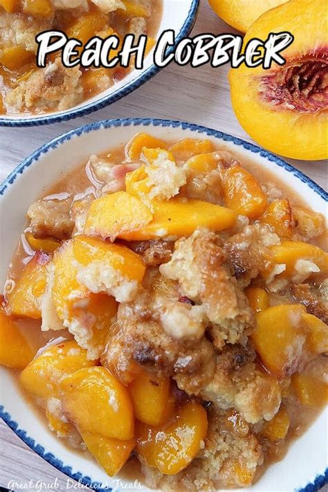 Peach Cobbler With Pie Crust Great Grub Delicious Treats