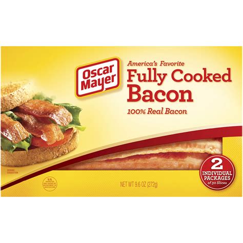 Oscar Mayer Ready To Serve Fully Cooked Bacon 30 Pk96 Oz Bjs