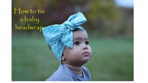 How to make a hair bow. How to tie a baby head wrap - YouTube