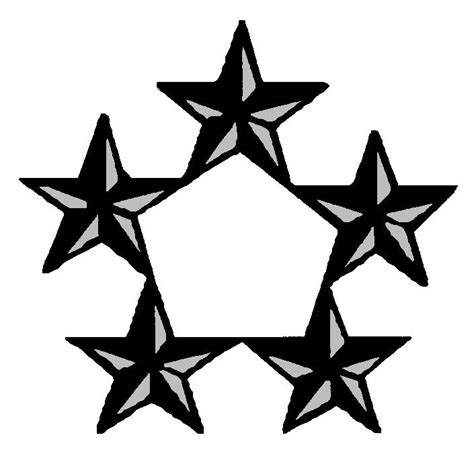 Collegiate School Ranking 4 Star General Rank Insignia