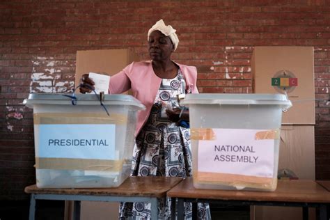 Voting Delays Mark Zimbabwes Election As Mnangagwa Seeks A Second Term Pbs Newshour