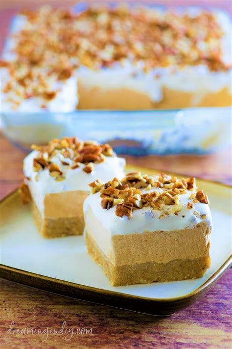 With a dip in the temperature comes in desire to snuggle with something hot and warm. Pumpkin Spice Lush - Easy No-Bake Layered Dessert | Recipe ...