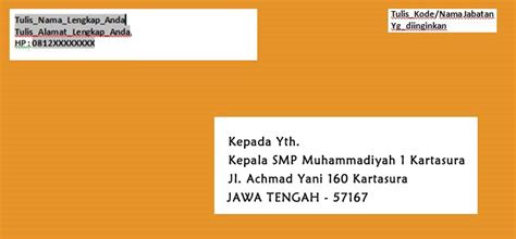 7 Contoh Amplop Lamaran Kerja Lengkap - Makin Mahir 2023