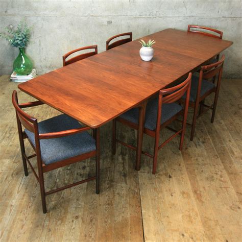 Mcintosh Mid Century Rosewood Double Extending Dining Table 1709m