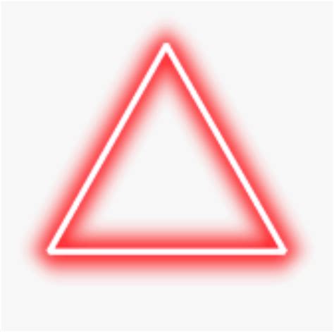 Transparent Red Triangle Clipart Red Neon Triangle Png Free