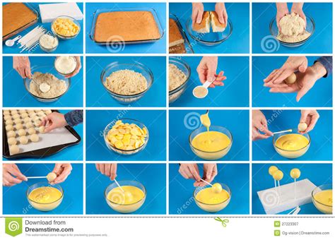Step 1 best_wordpress_gallery id=4″ gal_title=how to assembly and fill a cake for this step you'll need: Cake pops step by step stock image. Image of ball ...