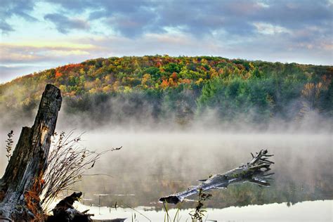 Sunrise Fog Landscape Photograph By Christina Rollo Pixels