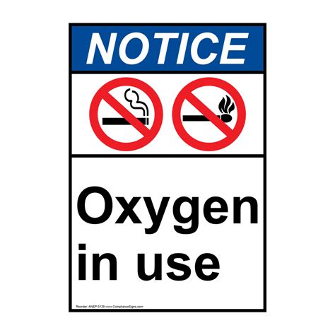 Oxygen In Use Sign Printable Free Printable Word Searches