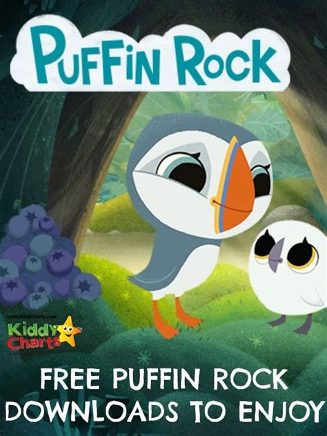 Puffins spend most of their time on the open sea and visit the land. Free Puffin Rock colouring sheets