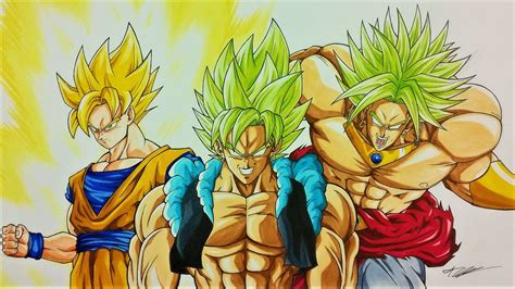 Broly showed that despite a lack of training, broly could keep up with goku. Drawing BROKU | Goku & Broly FUSION | Dragonball Z ...