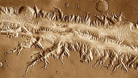 The Enormous Canyon Valles Marineris On Mars A Spectacular Natural