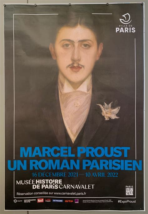 Marcel Proust Un Roman Parisien Poster Museum