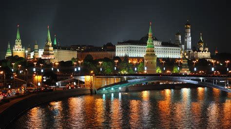 Moscow Night Lights 1920 X 1080 Hdtv 1080p Wallpaper