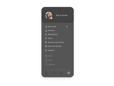 Minimal Message App Settings By Dhanika Amarasekera On Dribbble