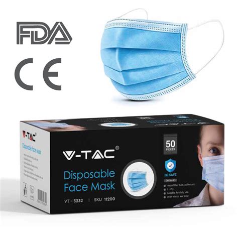 Disposable Surgical Face Mask 50 Pack Smart Lighting Industries
