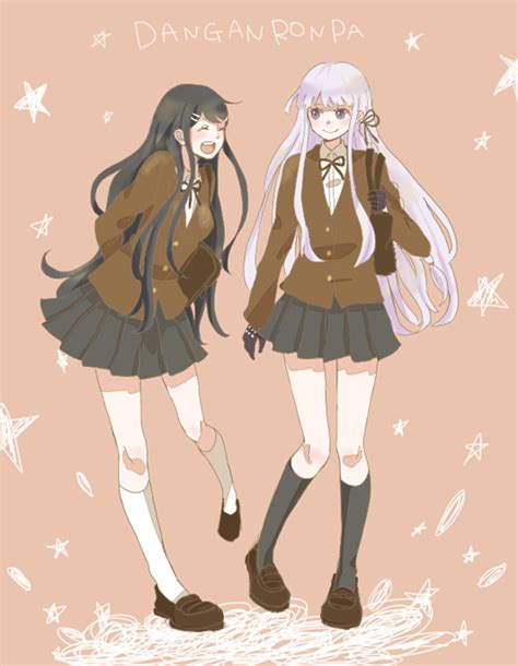 Kirigiri Kyoko And Maizono Sayaka Danganronpa And More Drawn By