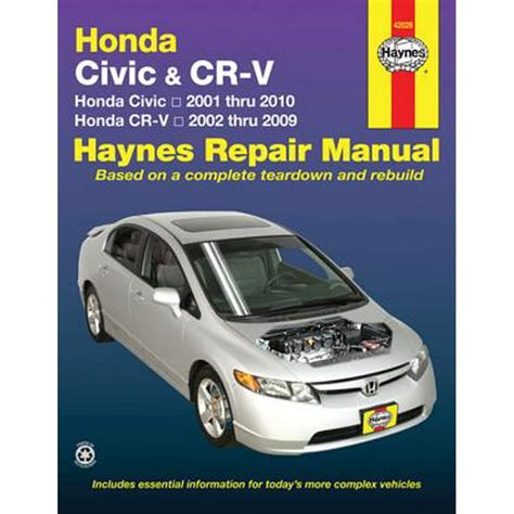 Haynes Honda Civic And Cr V Automotive Repair Manual