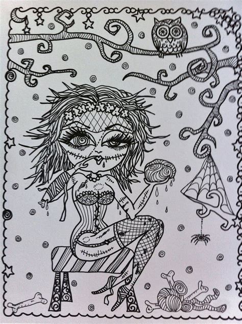 24 Zombie Girl Coloring Pages Inactive Zone