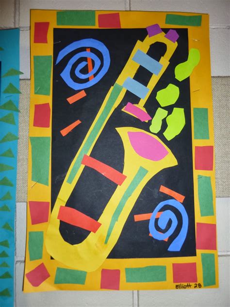 Mrs Werners Art Room Matisse Inspired Music Collages