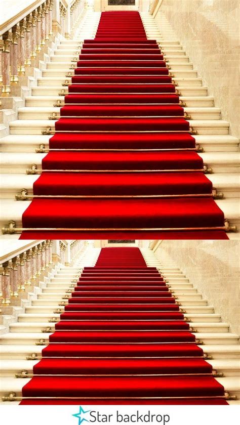 Red Carpet Stairs Wedding Photography Backdrop Backdrops Carpet