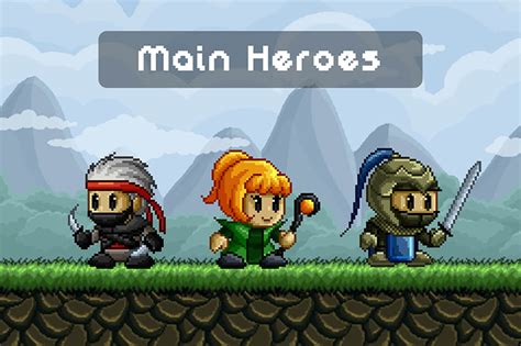 Sprite Character Creator Characters For Platformer Games Pixel Art By