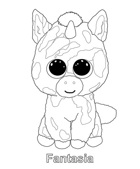 Beanie Boo Coloring Pages Free At Free Printable