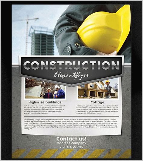 31 Construction Flyer Templates Free And Premium Download