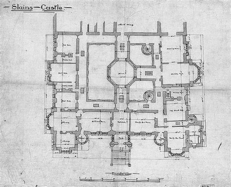 Slains Castle 1st Floor Plan Castle Floor Plan Floor Plans